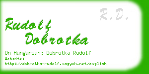 rudolf dobrotka business card